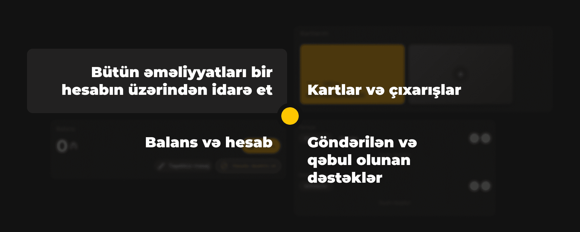 Dəstək hesabınını üstünlükləri